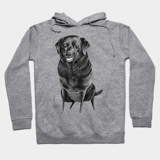 Black Labrador Hoodie by Sophie Corrigan